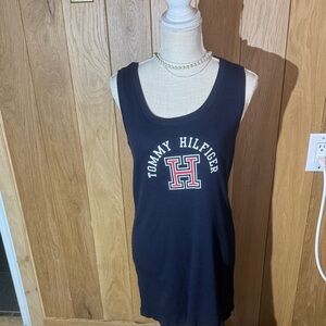 Tommy Hilfiger Black Sleeveless Pajama Dress